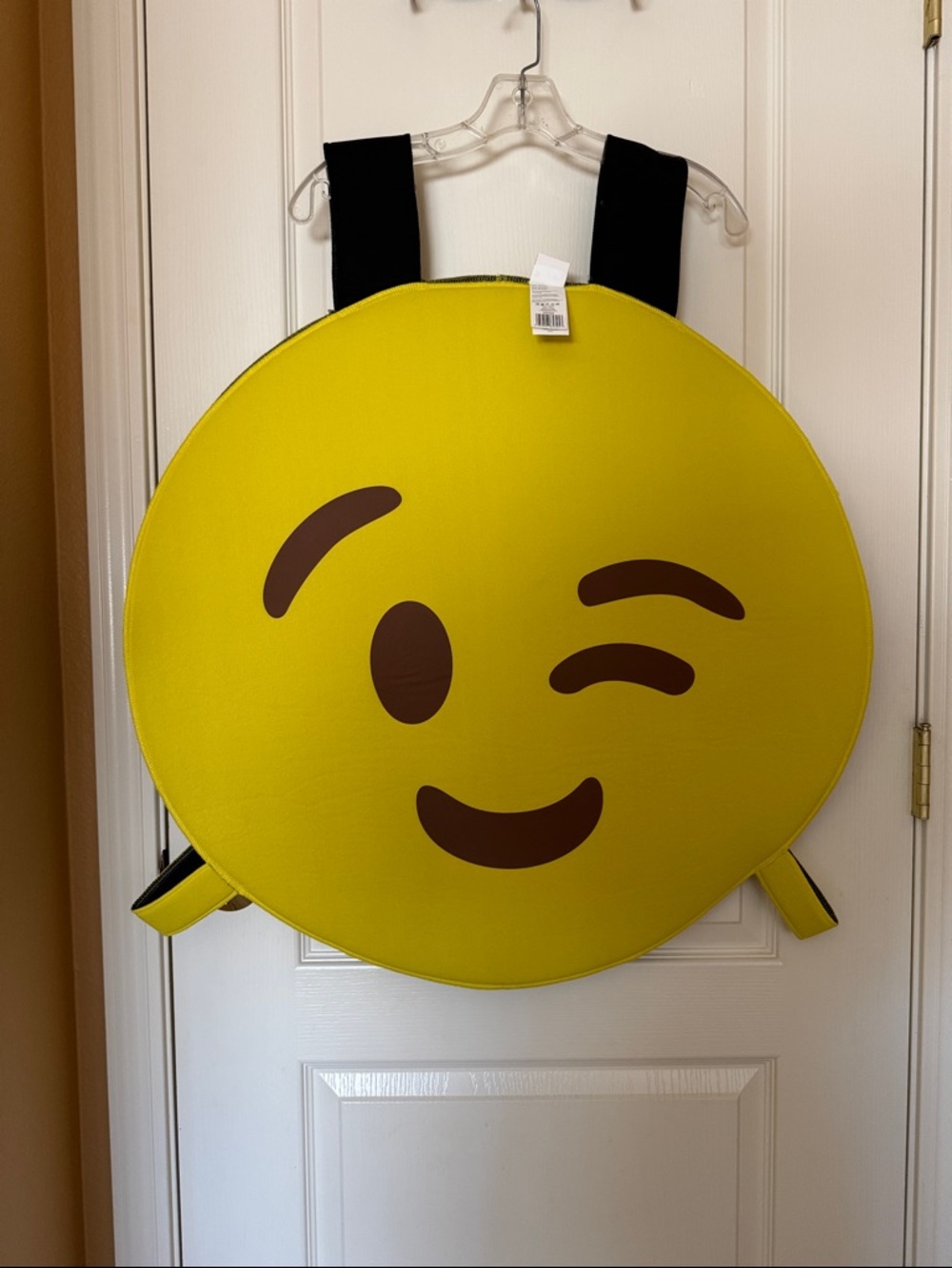 Disguise Yellow Winking Emoji Round Kids Backpack